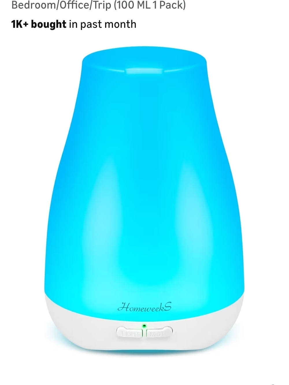 Blue Ultrasonic Aroma Diffuser - Home Accents